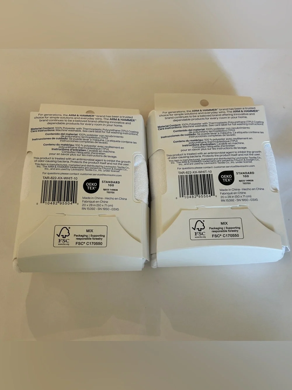Arm & Hammer Soft Terry Pillow case Protector Waterproof Zipper Closure standard